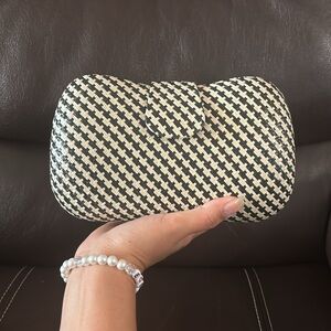 Banana Republic woven clutch!